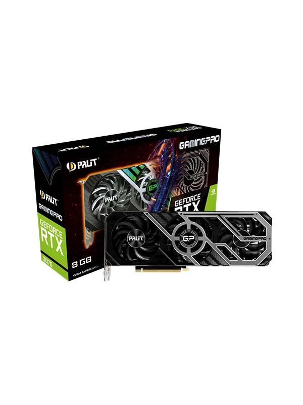 PALIT GeForce RTX™ 3070 8GB GamingPro, 256bit, 1500MHz GPU 